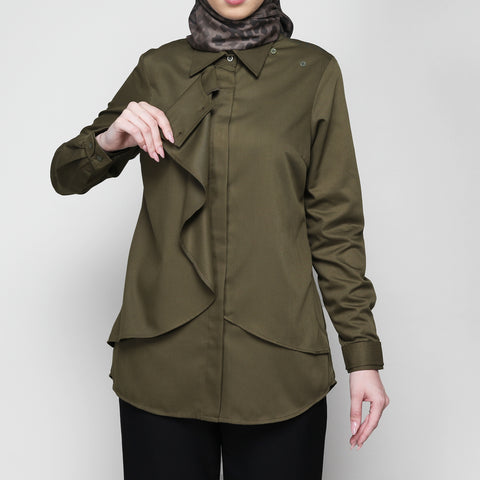 Flap Fir Green Shirt