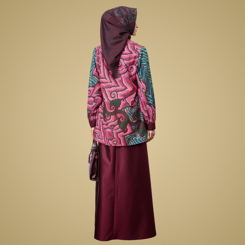 Exclusive Batik Red Derby Dress