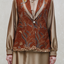 One Set Batik Shadow Metallic Copper Midi (Shirt + Skirt)