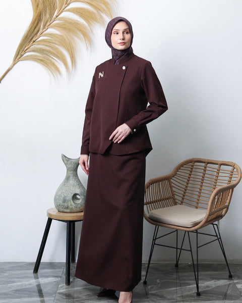 2in1 Burnt Siena Midi Shirt & Skirt