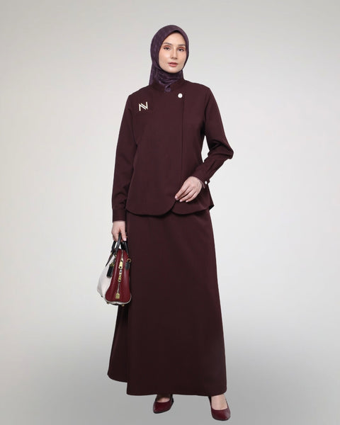 2in1 Burnt Siena Midi Shirt & Skirt