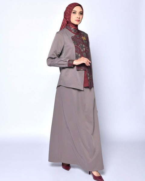 2in1 Dove Lareva Midi Shirt & Skirt