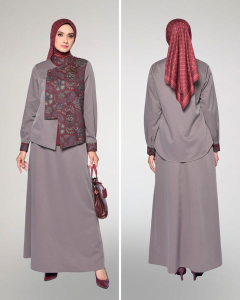 2in1 Dove Lareva Midi Shirt & Skirt