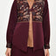 2in1 Burnt Tone Midi Shirt