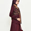 2in1 Burnt Tone Midi Shirt