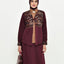 2in1 Burnt Tone Midi Shirt