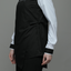 2in1 Ribbon Asymmetric Sweet Black White Shirt