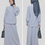 Martini Gray Piping (Shirt & Skirt)