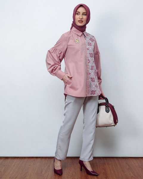 Al-Batra Nobel Coral Shirt