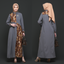 Asymmetric Lava Grey Toffe Batik Dress