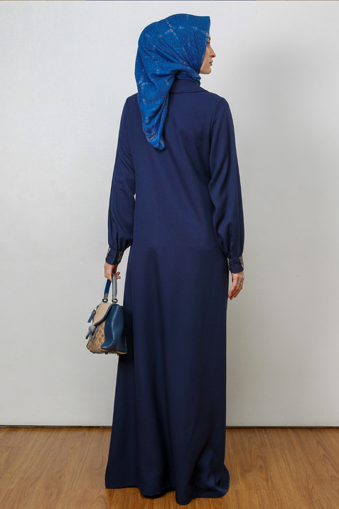 Asymmetric Batik Almond Frost Mirage Dress