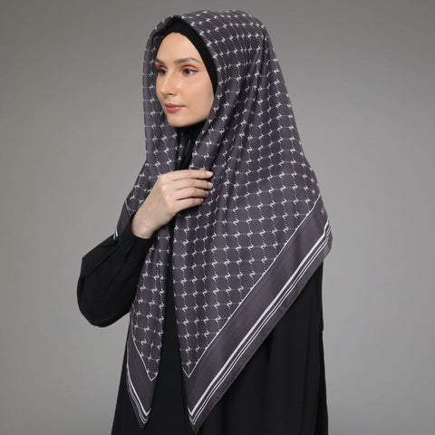 Monogram Dark Brown Square