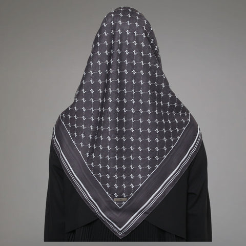 Monogram Dark Brown Square