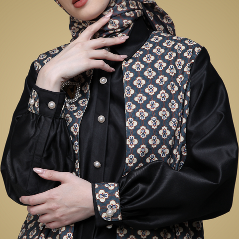 Blazer Moroccan Mosaic Black (Shirt & Culotte)