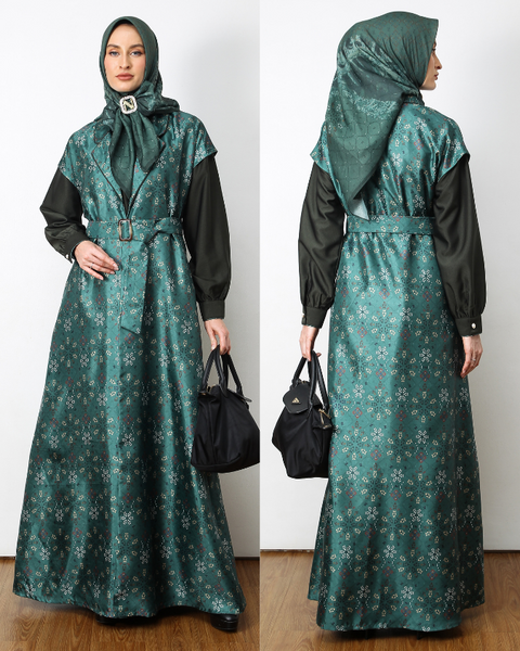 Al-Khazneh Plantation Jade Dress