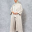 Abaya Oat Grey (Shirt, Long Outer & Culotte)