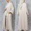 Abaya Oat Grey (Shirt, Long Outer & Culotte)