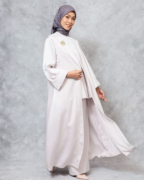 Abaya Wild Sand (Shirt, Long Outer & Culotte)