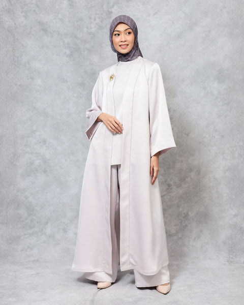 Abaya Wild Sand (Shirt, Long Outer & Culotte)