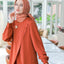 Flap Carmine Pea Tunic