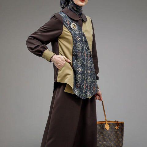 2in1 Clay Dayu Midi Shirt