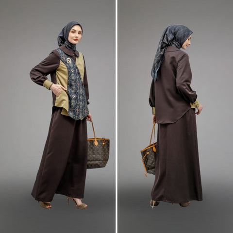 2in1 Clay Dayu Midi Shirt