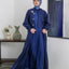 Lazura Gulf  Blue Dress Set (Dress & Long Outer)