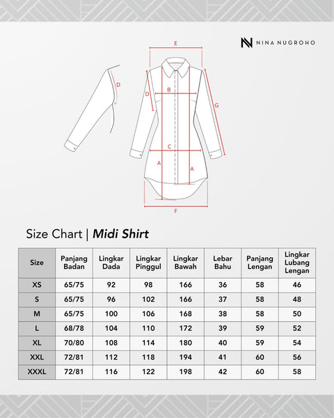 2in1 Burnt Tone Midi Shirt