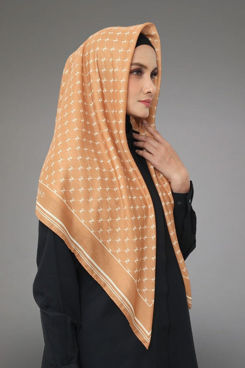 Monogram Caramel Square