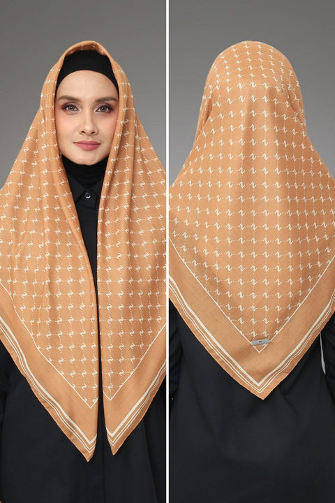 Monogram Caramel Square