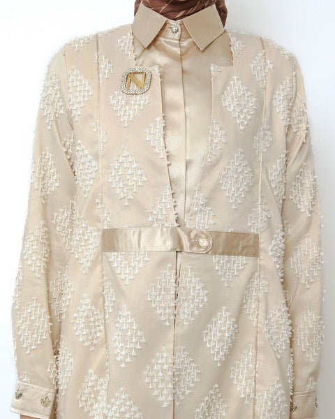 Nala Midi Shirt & Skirt (Shirt,Outer & Skirt)