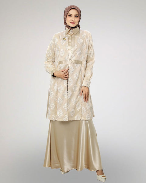Nala Midi Shirt & Skirt (Shirt,Outer & Skirt)