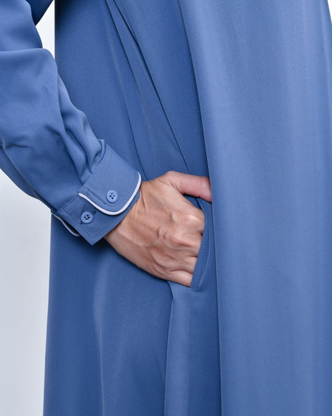Pleats Dusty Dress