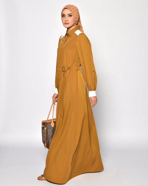 Puff  Golden Dress