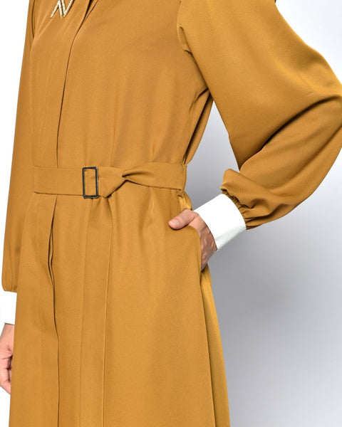Puff  Golden Dress