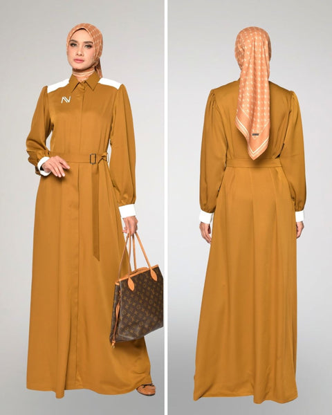 Puff  Golden Dress