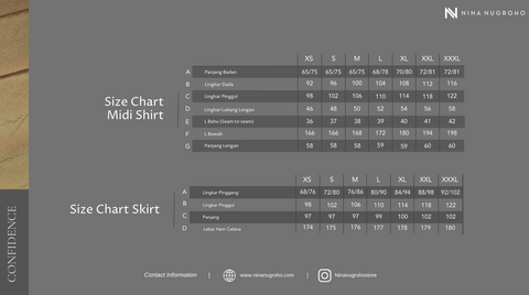 2in1 Burnt Siena Midi Shirt & Skirt