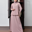 Piping Clam Midi Shirt & Skirt