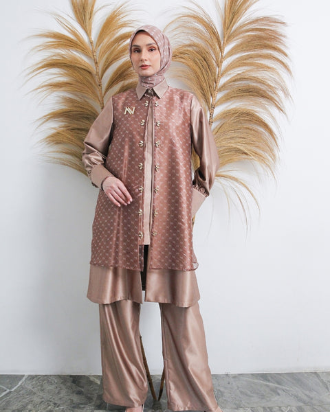 Siena Rosegold Set (Shirt, Outer, Culotte)