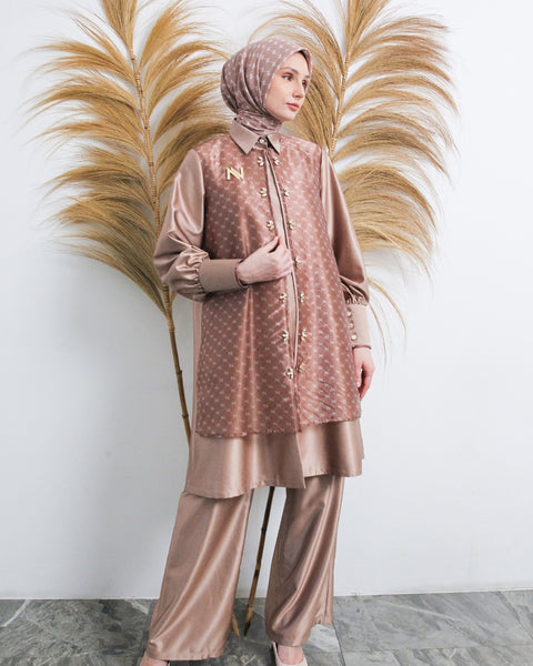 Siena Rosegold Set (Shirt, Outer, Culotte)