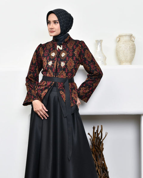 Swarna Black Midi Set