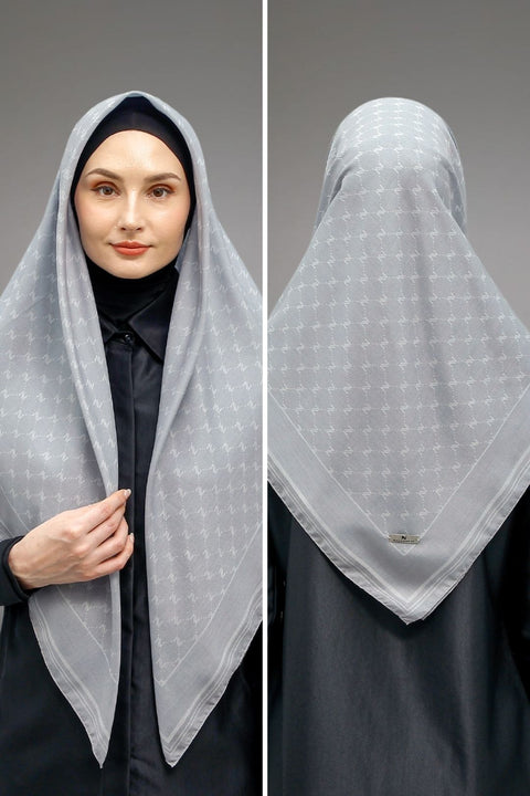 Monogram Light Gray Square