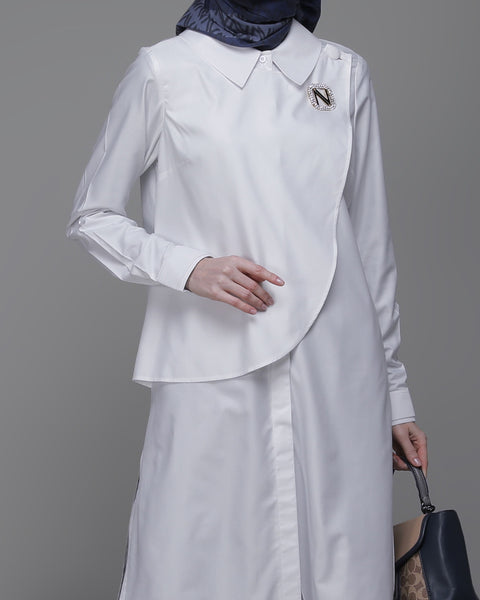 Flap White Tunic