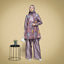 Blouse Ribbon Lavender Mist Exclusive Batik (Shirt & Culotte)